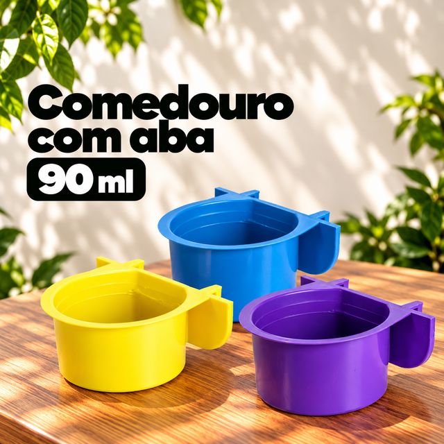 Comedouro com aba 90 ml