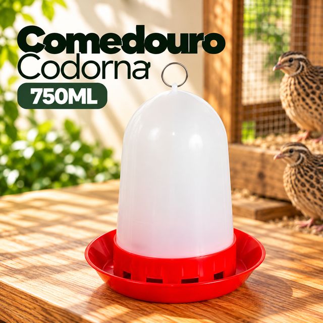 Comedouro para codorna 750 ml