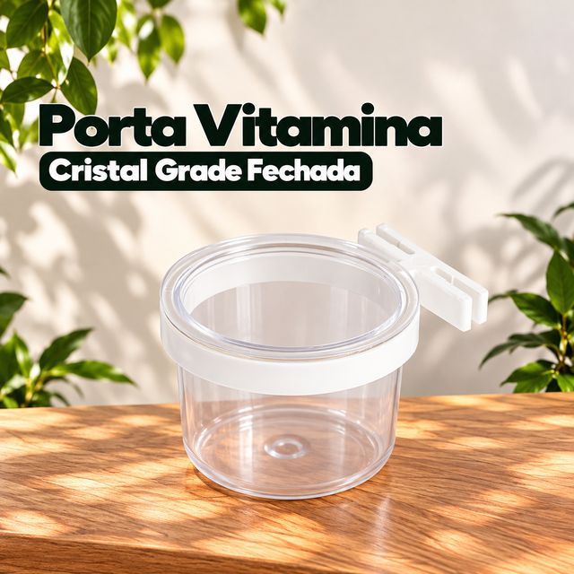 Porta vitamina cristal grade fechada